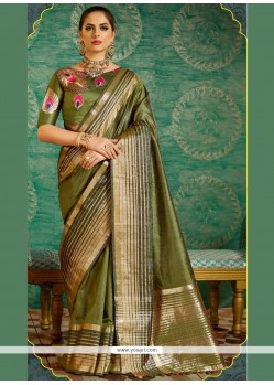 Weaving Work Silk Designer Saree