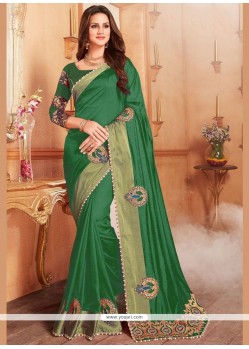 Banglori Silk Green Designer Traditional Saree