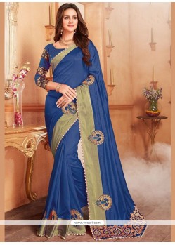 Banglori Silk Embroidered Work Designer Traditional Saree