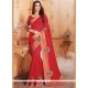 Banglori Silk Red Patch Border Work Traditional Designer Saree