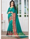 Green Woven Work Banarasi Silk Designer Traditional Saree