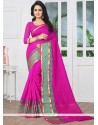 Banarasi Silk Magenta Traditional Designer Saree