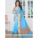 Woven Work Turquoise Banarasi Silk Designer Traditional Saree