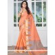 Peach Banarasi Silk Designer Traditional Saree