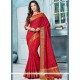 Red Weaving Work Art Silk Designer Traditional Saree