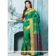 Weaving Work Green Traditional Saree