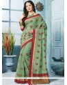 Green Weaving Work Traditional Saree