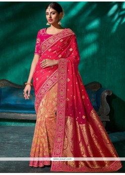 Viscose Embroidered Work Designer Traditional Saree