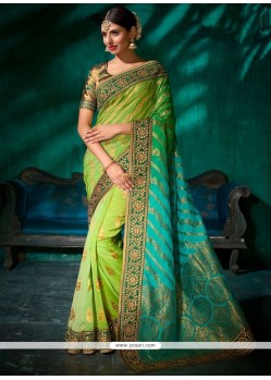 Green Designer Traditional Saree