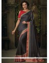 Patch Border Work Art Silk Designer Traditional Saree