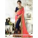 Patch Border Work Designer Half N Half Saree