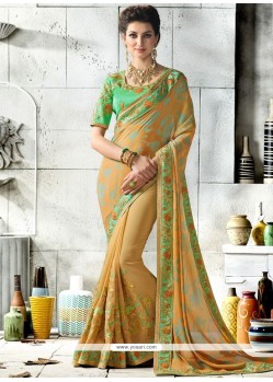 Patch Border Work Classic Designer Saree