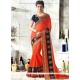 Faux Georgette Patch Border Work Classic Designer Saree