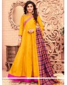 Banglori Silk Yellow Floor Length Anarkali Suit