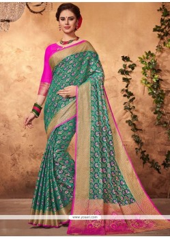 Art Silk Weaving Work Designer Traditional Saree