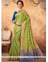 Green Art Silk Traditional Designer Saree