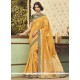 Art Silk Yellow Designer Traditional Saree