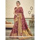 Magenta Weaving Work Traditional Designer Saree