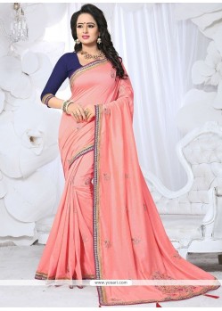 Pink Fancy Fabric Designer Saree