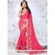 Fancy Fabric Lace Work Traditional Saree
