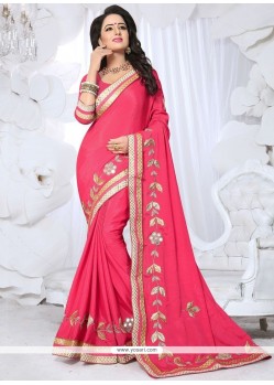 Fancy Fabric Lace Work Traditional Saree