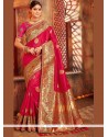 Hot Pink Designer Traditional Saree