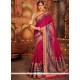 Magenta Art Silk Designer Traditional Saree