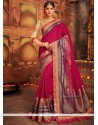 Magenta Art Silk Designer Traditional Saree