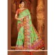 Art Silk Green Traditional Saree