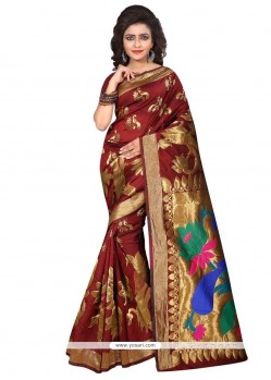 Weaving Work Traditional Designer Saree