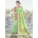 Green Resham Work Banarasi Silk Traditional Designer Saree