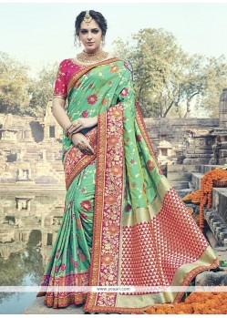 Green Designer Traditional Saree