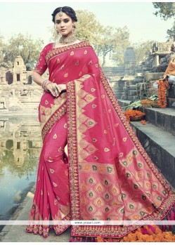 Banarasi Silk Embroidered Work Traditional Designer Saree