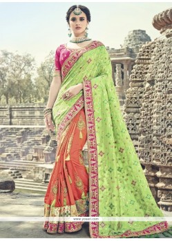 Designer Half N Half Saree For Wedding