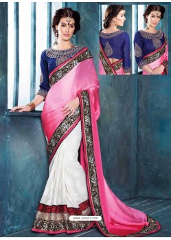 Multicolor Raw Silk Designer Saree