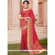 Red Weaving Work Designer Traditional Saree