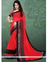 Red Fancy Fabric Classic Designer Saree