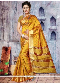 Art Silk Weaving Work Traditional Designer Saree