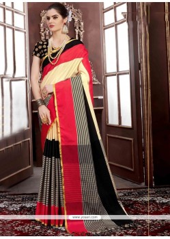 Handloom Silk Weaving Work Traditional Designer Saree