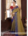 Handloom Silk Green Weaving Work Designer Traditional Saree