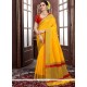 Handloom Silk Yellow Traditional Designer Saree