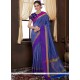 Weaving Handloom Silk Traditional Saree In Blue