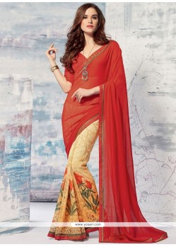 Print Work Printed Saree