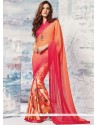 Print Work Faux Georgette Printed Saree