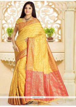 Art Silk Weaving Work Traditional Designer Saree