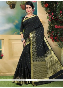 Black Designer Traditional Saree