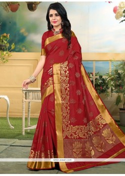 Art Silk Weaving Work Traditional Designer Saree