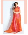 Classic Orange Silk Saree For Party