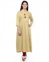 Awesome Beige Colour Party Wear Kurti