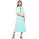 Adorable Firozi Cold Cut Sleeve Kurti